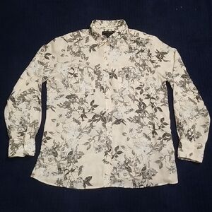 Banana Replublic Floral Button-Up Shirt L